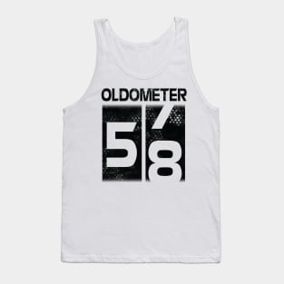 Oldometer Happy Birthday 58 Years Old Was Born In 1962 To Me You Papa Dad Mom Brother Son Husband Tank Top